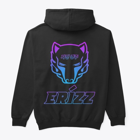 Classic Hoodie New Erizz Design Black T-Shirt Back