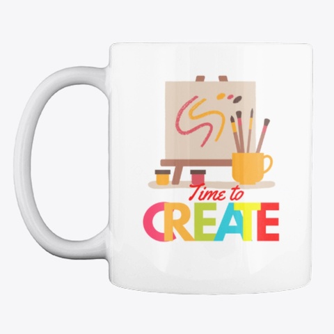 Origami Mug White T-Shirt Front