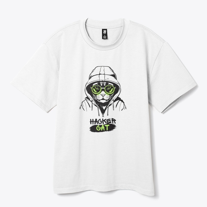 Hacker Cat: The Cyber Cool Tee