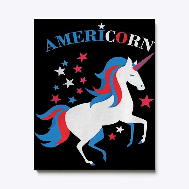 American Flag Unicorn Americorn