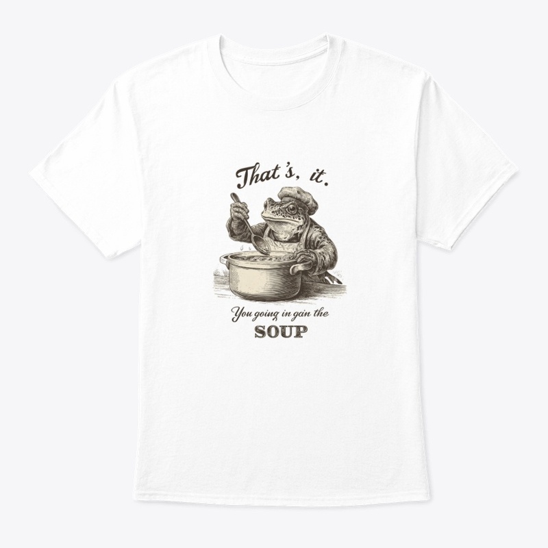 Sarcastic Frog Chef Going in the Soup