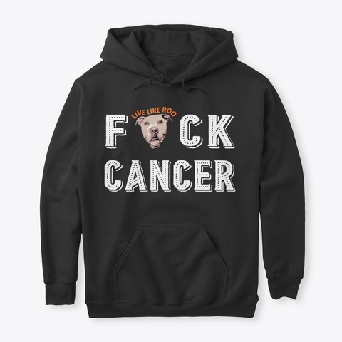 F Cancer Apparel Black áo T-Shirt Front