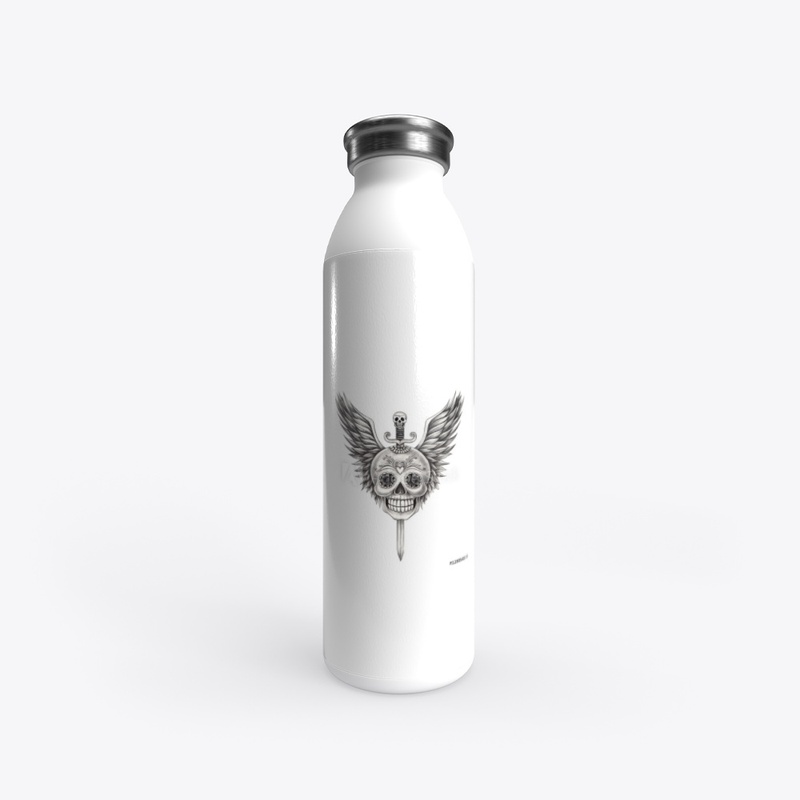new horrror skull printed water botal