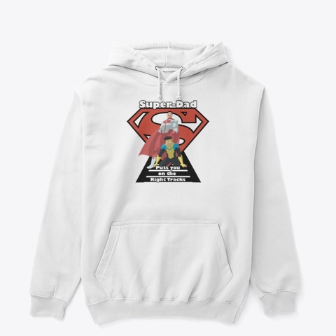 Super Dad White Maglietta Front
