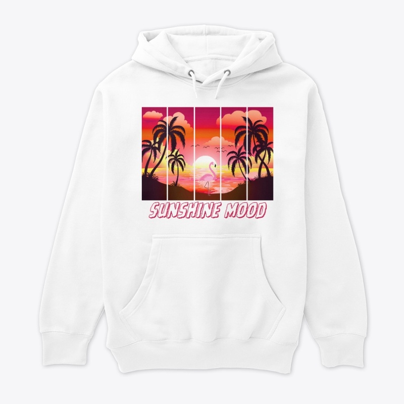 Sunshine Mood Flamingo Sunset Art