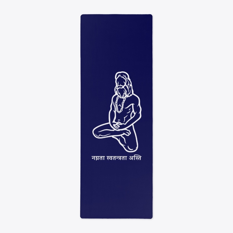 Nudity is Freedom Yogi Sanskrit White