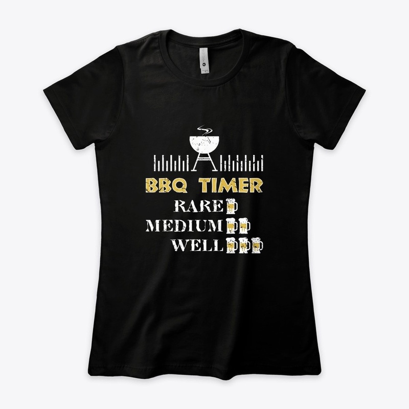 BBQ Timer Barbecue Shirt Funny Grill Gri