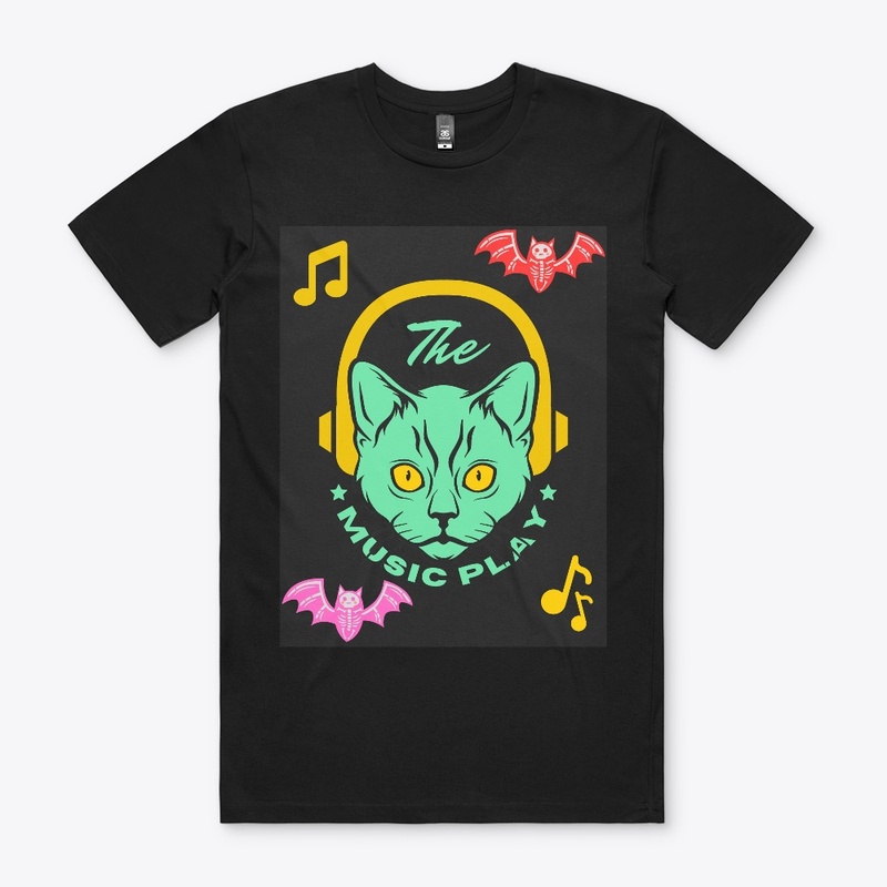 Cat music t-shirt