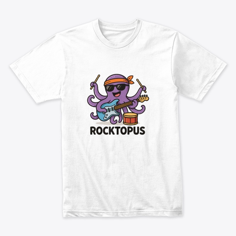 Rocktopus Funny Octopus Character