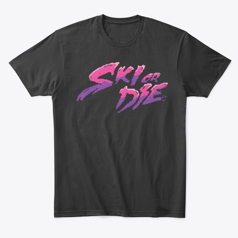 Candy Boy Ski or Die Pixel art Logo