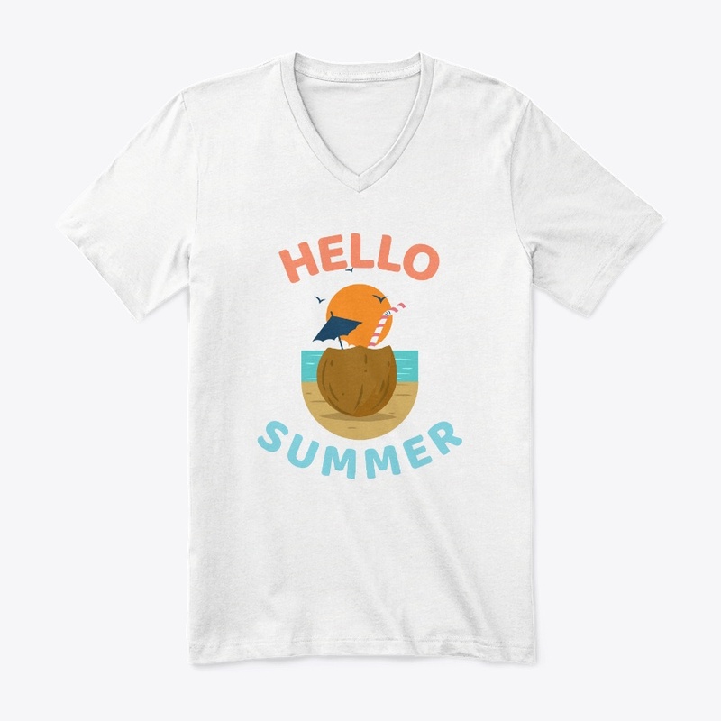 Hello Summer Funny Vacation Beach