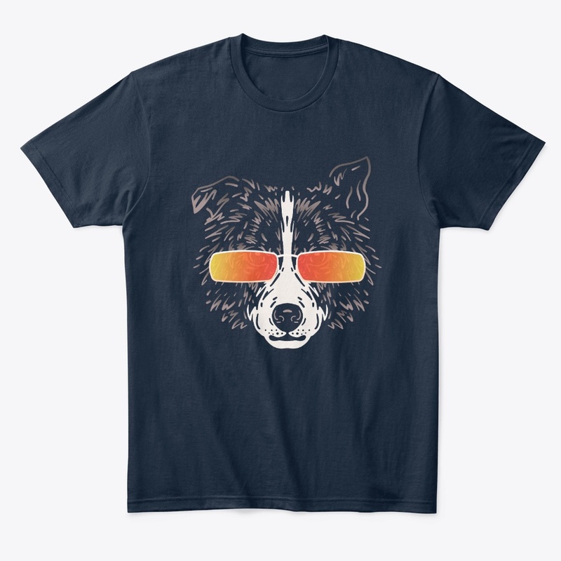 Cute Dog in Sunglasses (Colored+sg07)