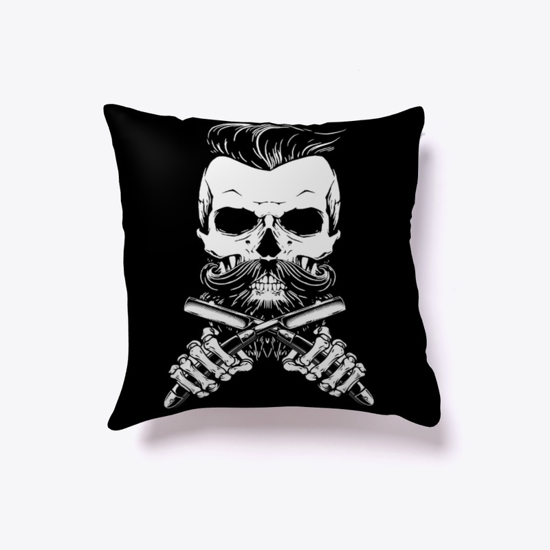 Barber Skull with razors