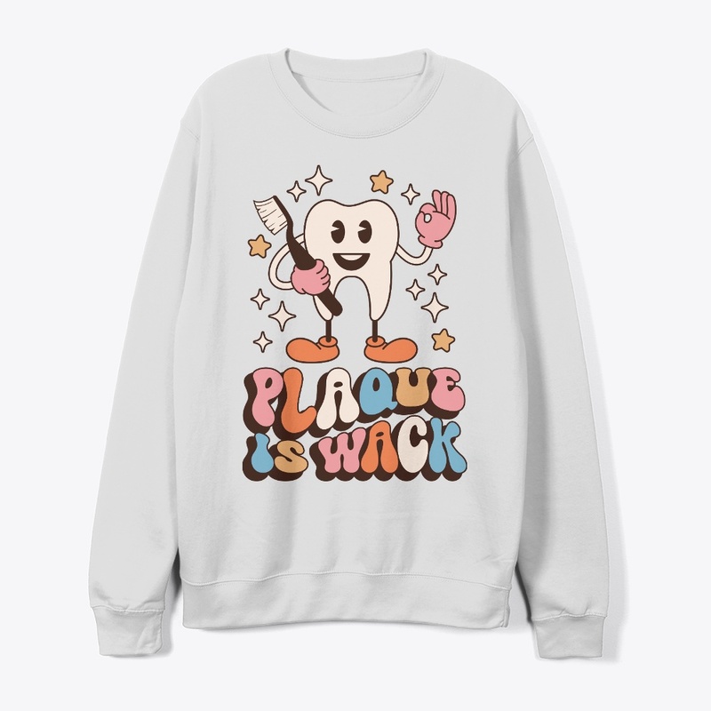 Plaque is wack Crewneck Sweatshirt