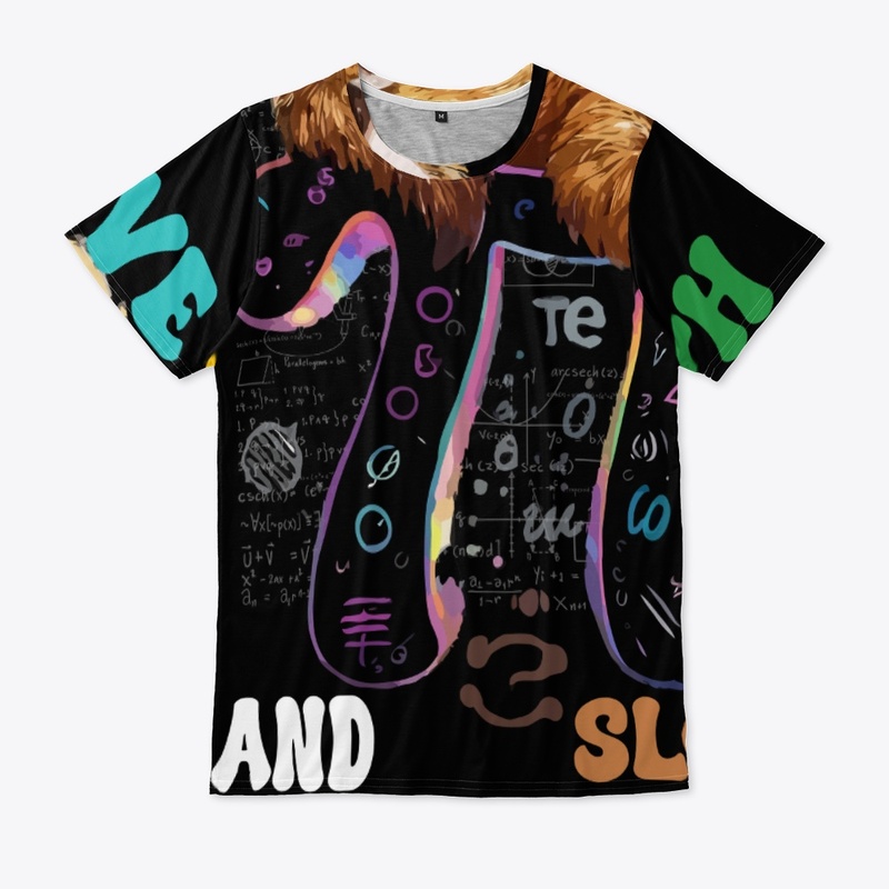 I Love Math And Sloths  Pi Day T-Shirt 