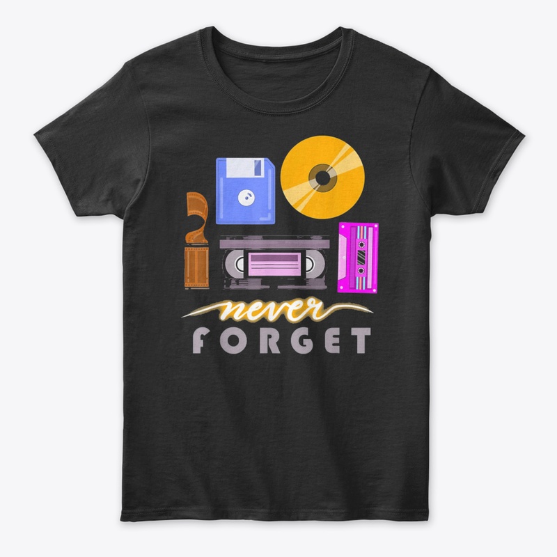 Never Forget Retro Vintage Cassette Tape