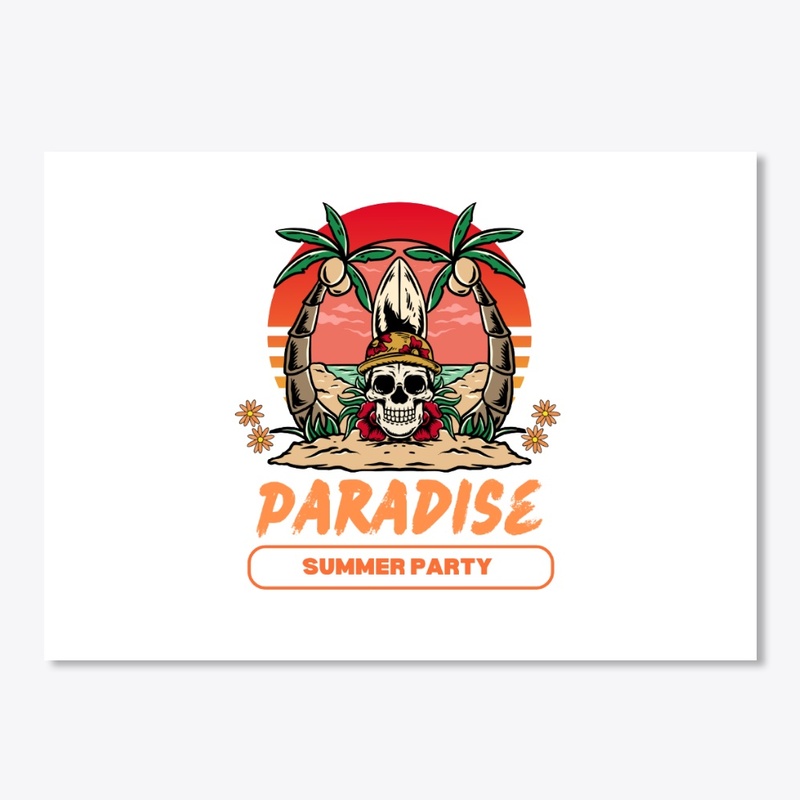 Paradise Summer Party T-Shirt, a stylish