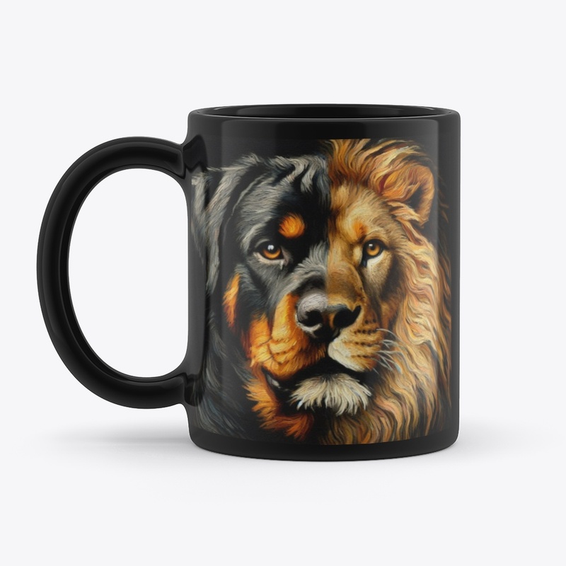 Rottweiler as a Lion