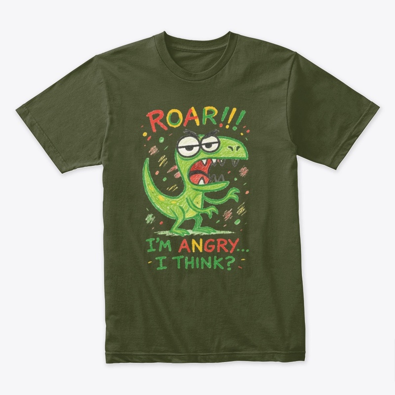 Roar! Funny Angry Dino T-Shirt