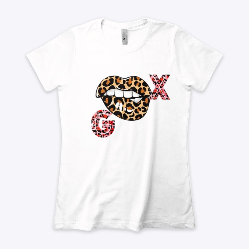 Women’s t shirt leopard lips 