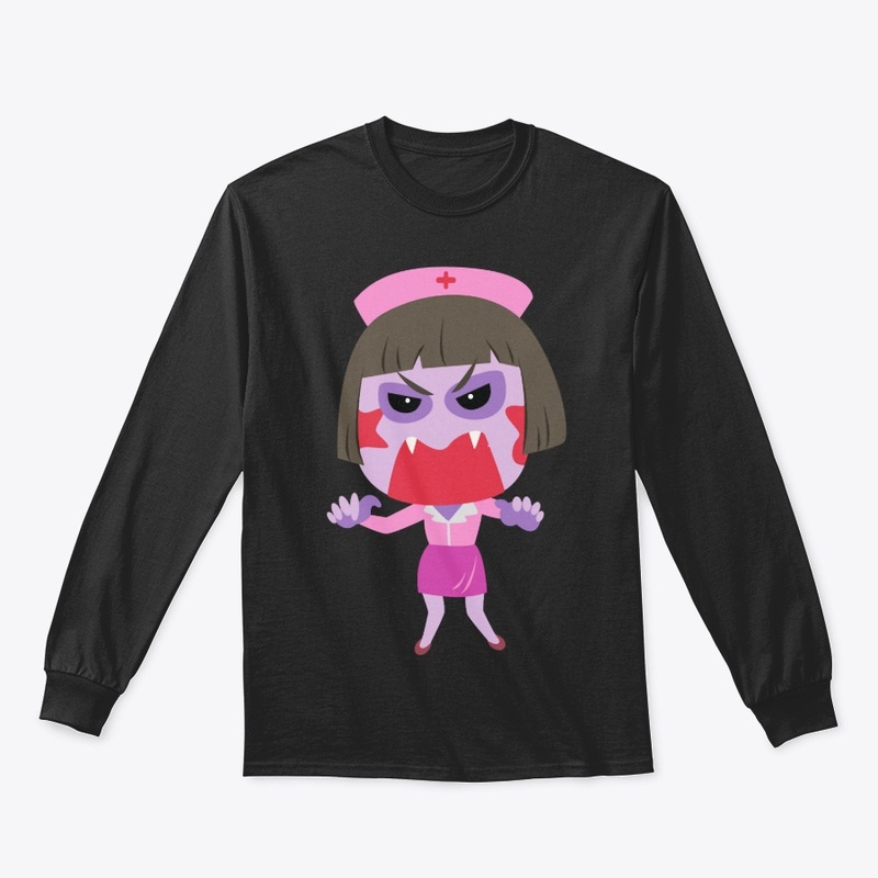 Nurse Life Emoji T Shirt Nurse Zombie 