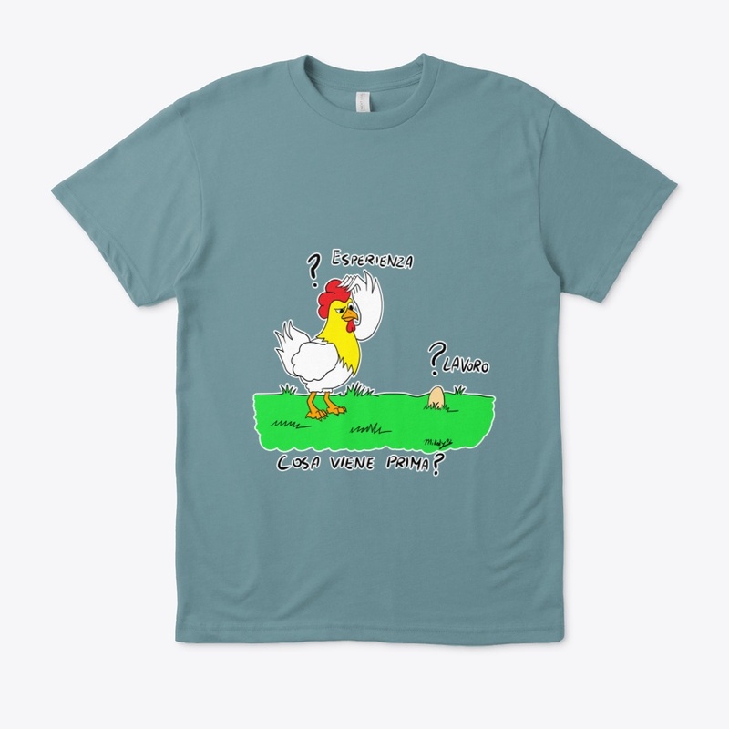 T-Shirt Eterno quesito (ITA) Bianca/Nera