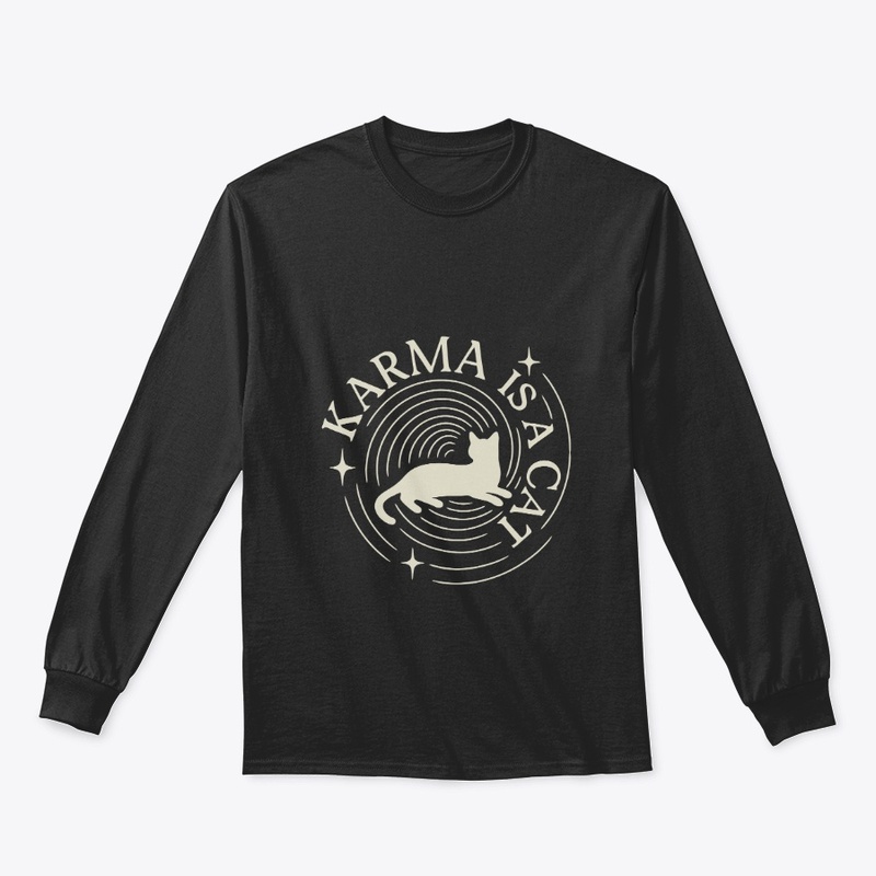 Karma Is a Cat Pastel Art Gift  