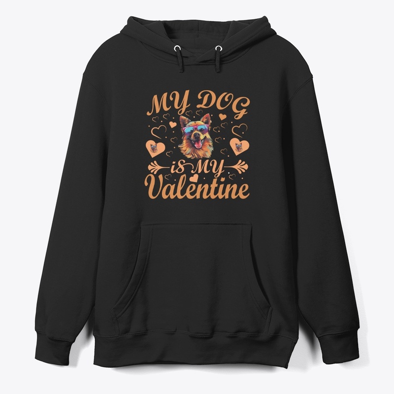 My dog is  my Valentine T-shirt Cute