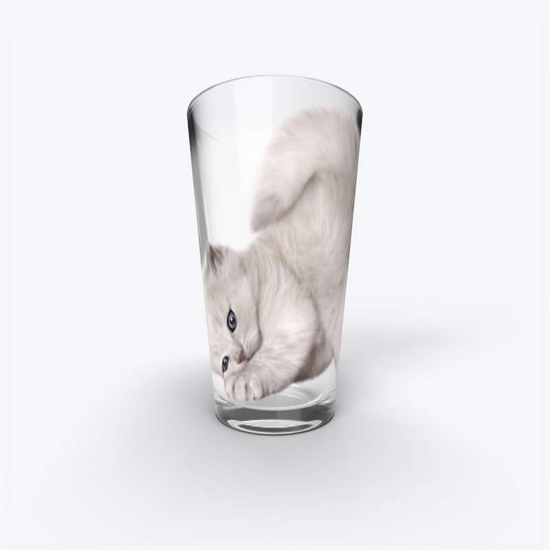 cat lover glass