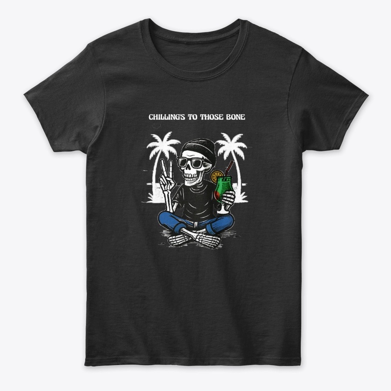Chill Skeleton Tropical Vibes