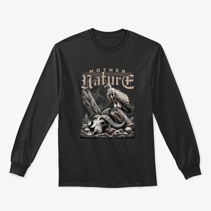 Grunge Mother Nature Skull Graphic Merch