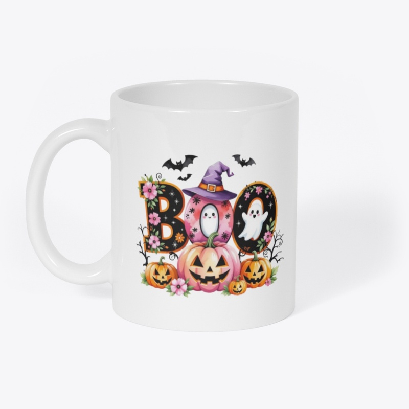 BOO Halloween Ghost Design