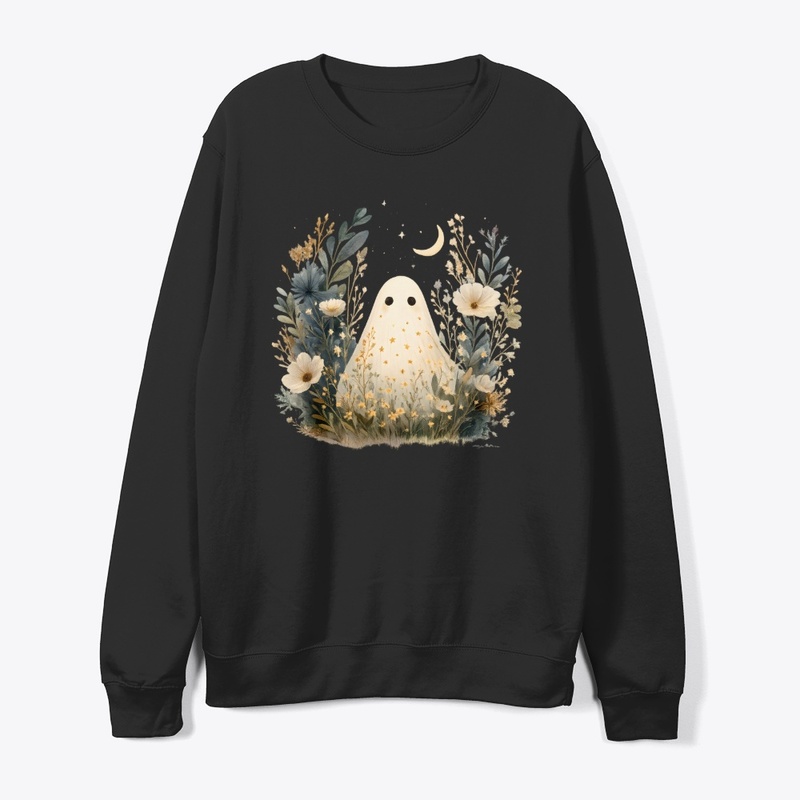 Moonlit Boho Ghost | Halloween Art
