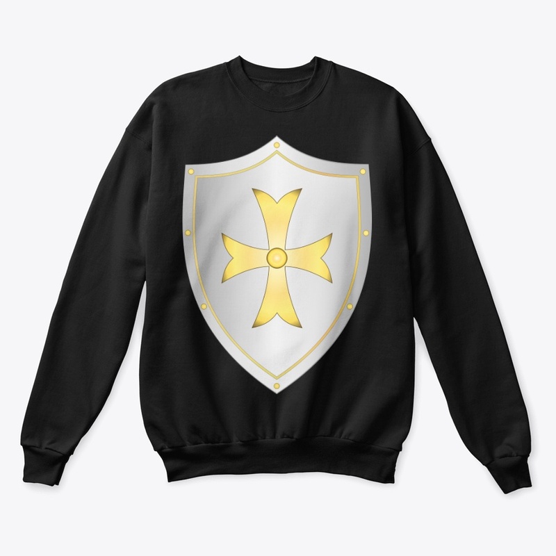 Cross bowtie shield apparel