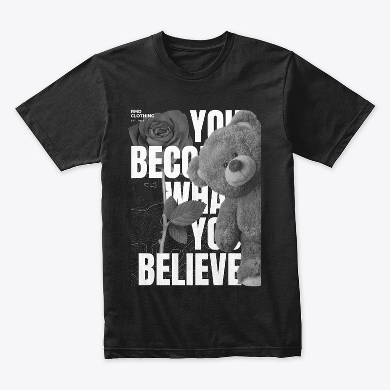 Black And with typography Design Bear