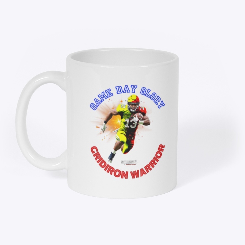 GRIDIRON WARRIOR Yellow & Red print