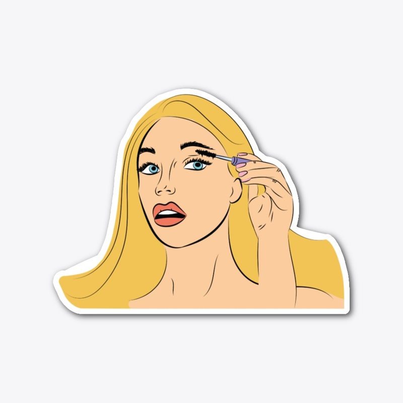 Blond  hair girl comic