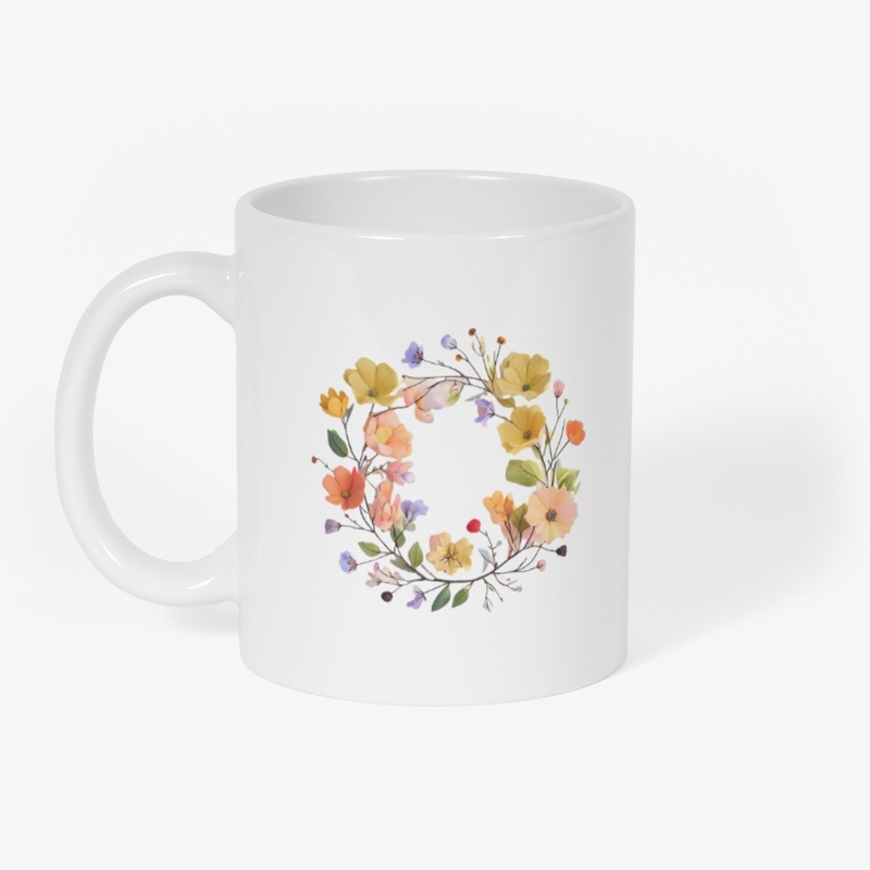 Colorful Floral Wreath 