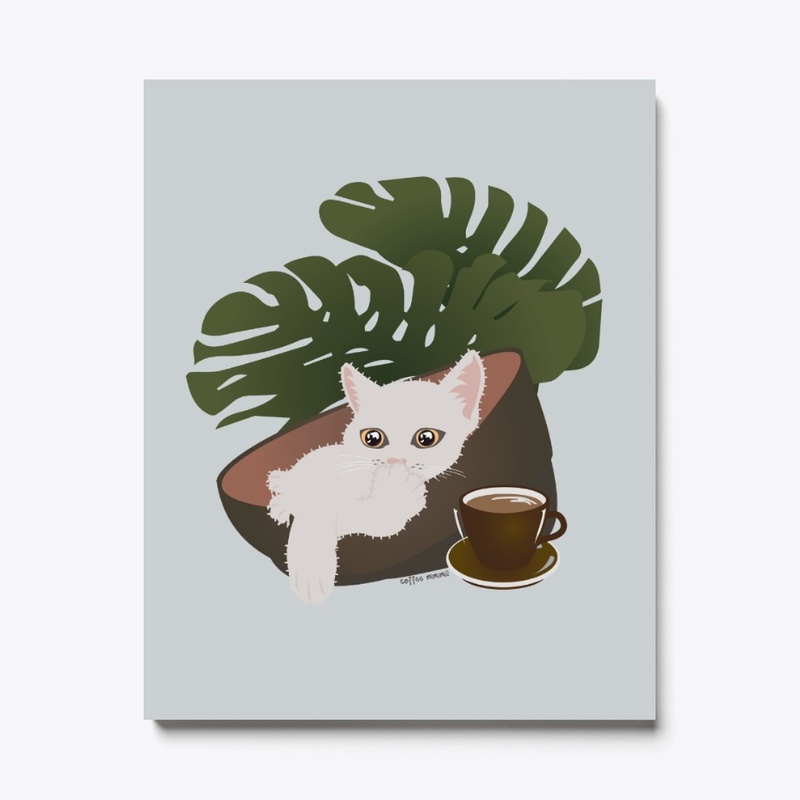 White Cat Coffee and her Montera Plant