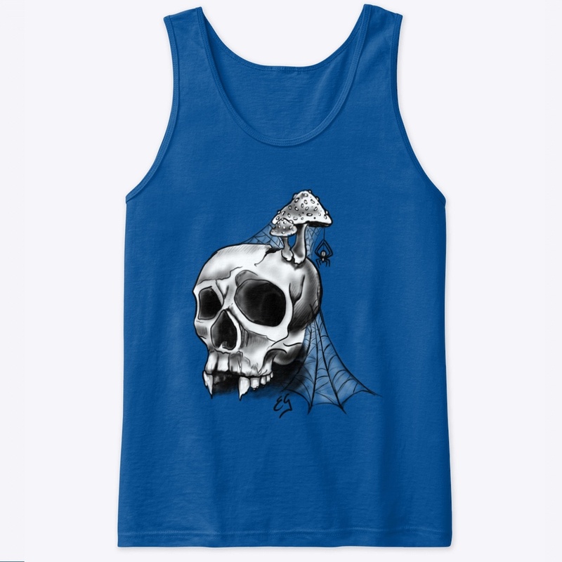 Skull and spider