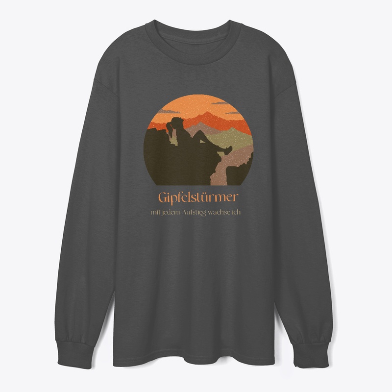 Gipfelstürmer Mit Aufstieg Wachse Ich