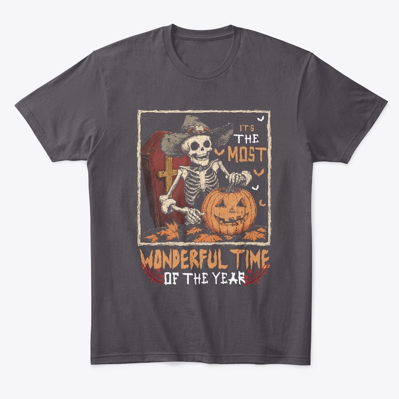 Skeleton Pumpkin Halloween Fun Tee
