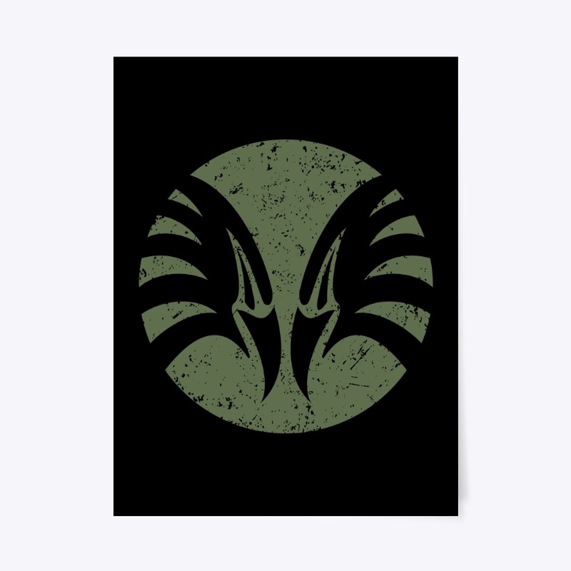 Eagle Heads, green circle