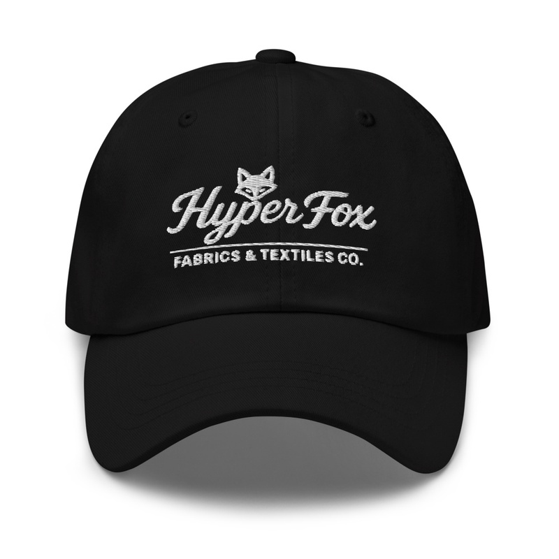 White Cursive Logo Hat