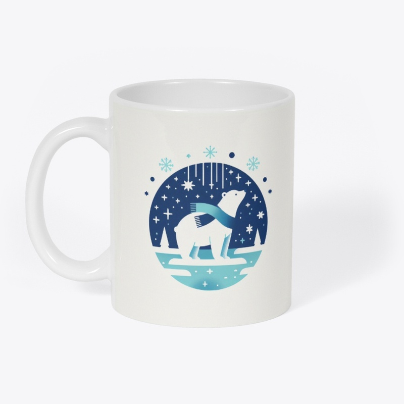Polar Bear Winter Circle