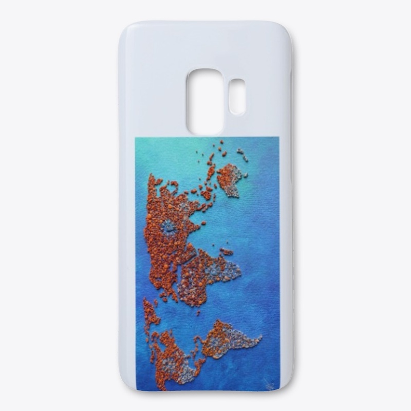 World  Map in Paper quilling design