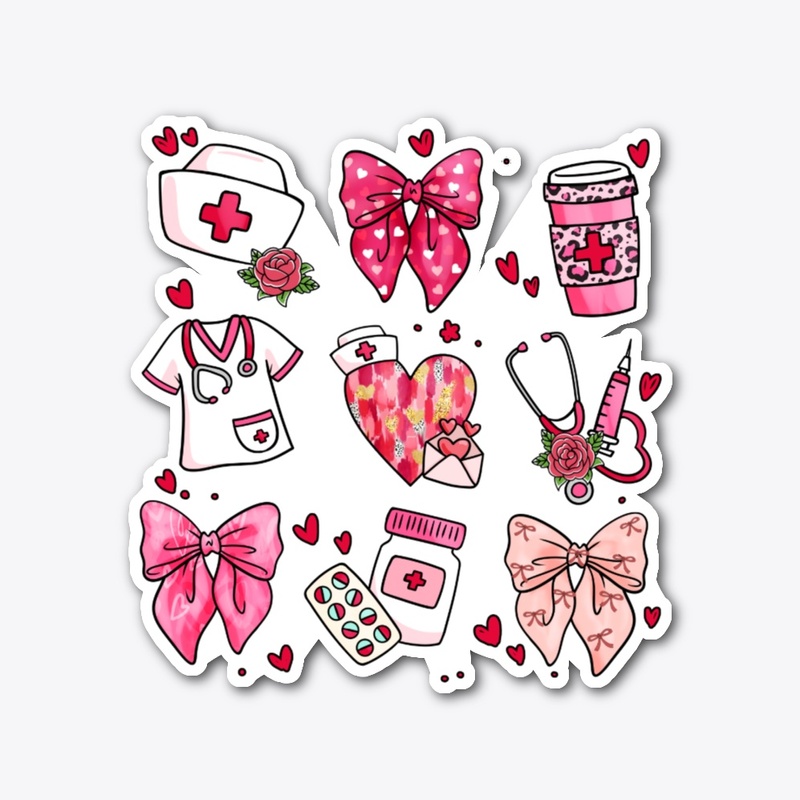 Pink Nurse Tee | Stylish Valentine Look