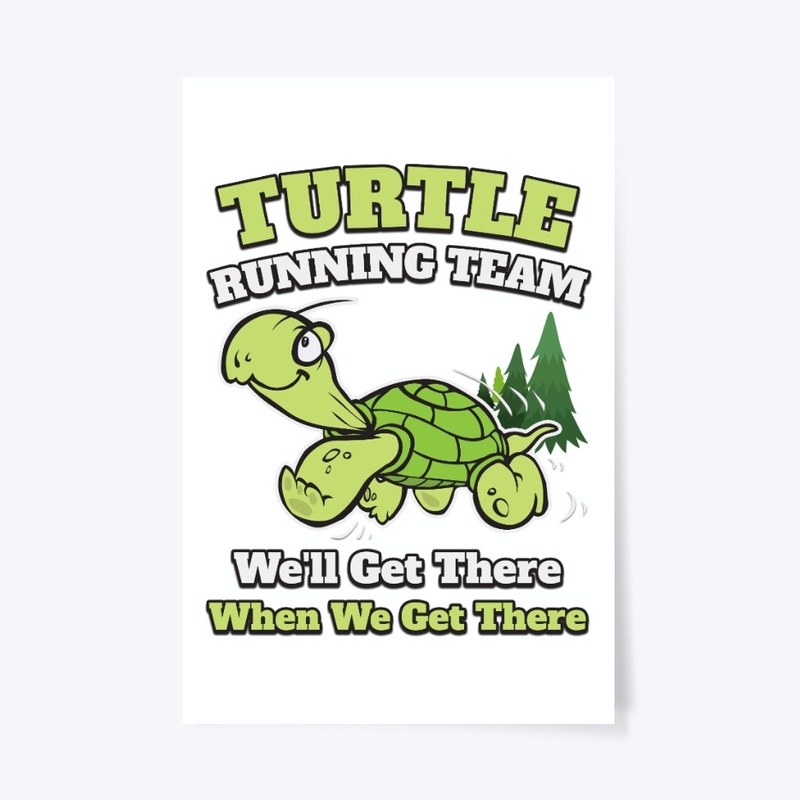 Turtle Running Team Funny Gift
