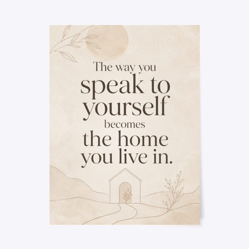 Speak Kindly To Yourself Print