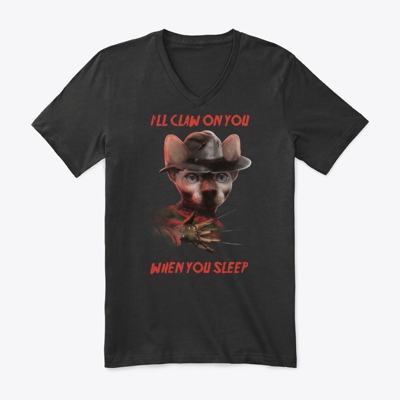 Freddy Krueger sphynx cat halloween